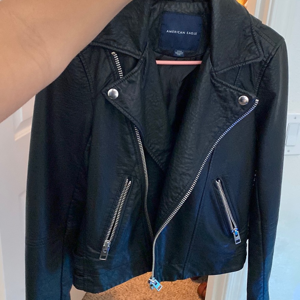 American Eagle leather jacket